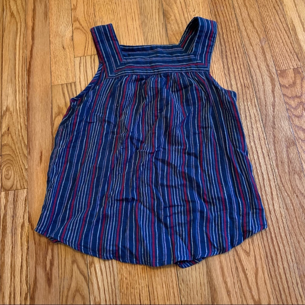 Blue and Red Striped Tank Top